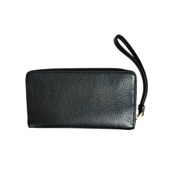 Coach DEMPSEY Large PHONE WALLET Pebbled Leather Black NEW - Picture 2 of 11